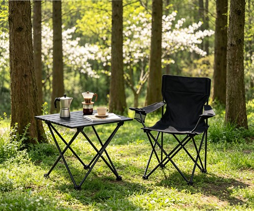 Foldable camping table and - foldable,
