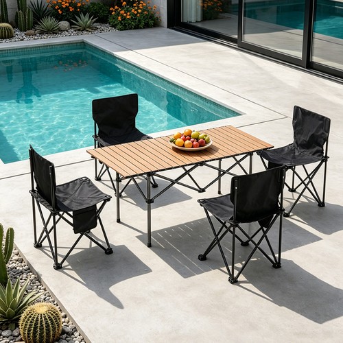 Foldable camping table - camping,
