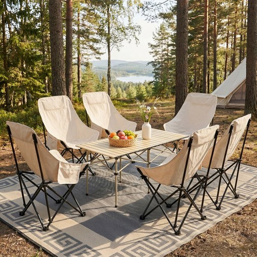 Foldable camping table - camping, and