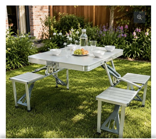 Portable foldable picnic table - portable,