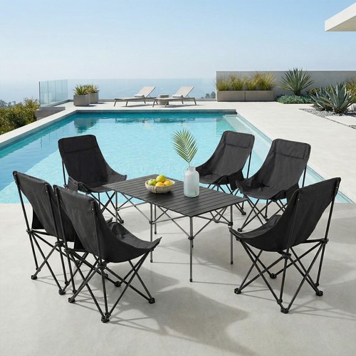 Foldable camping table set - camping,