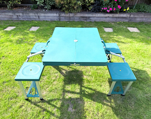Green foldable portable picnic - foldable,