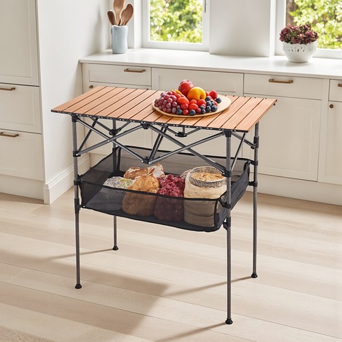 Folding camping table - folding,