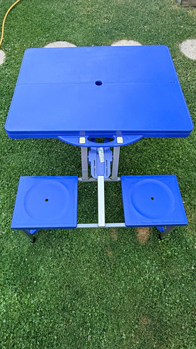 Blue foldable portable - portable, picnic