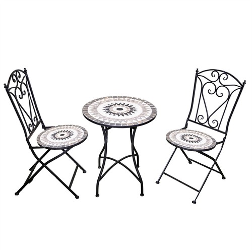Bistro set mosaic tile - mosaic,