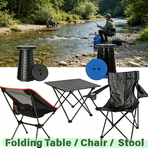 Folding camping chair stool - folding, /