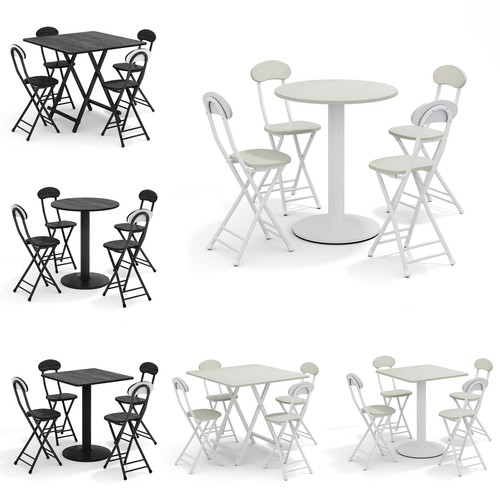 Foldable dining table and - foldable,