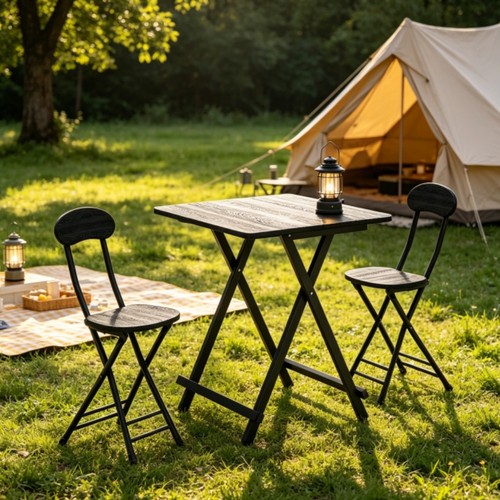 Foldable square kitchen table - square,