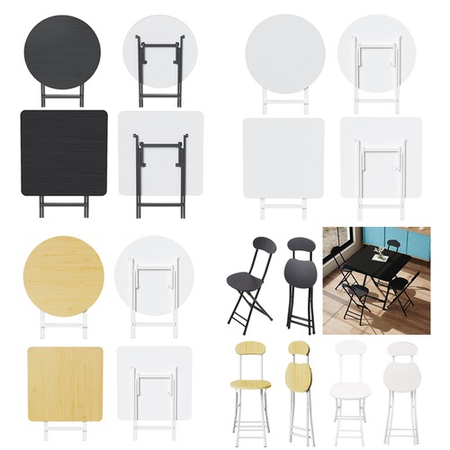 Folding kitchen table chairs - &,