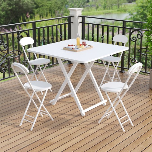 Folding dining table set - folding,