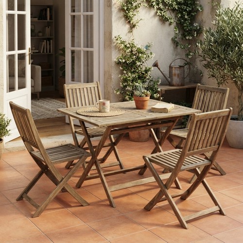 Compact piece acacia - 5-piece, wood