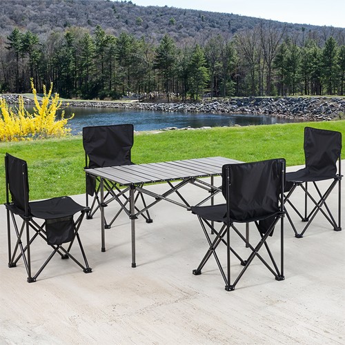 Foldable camping picnic table - foldable,