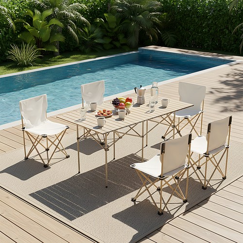 Foldable camping table and - foldable,